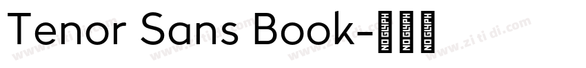 Tenor Sans Book字体转换